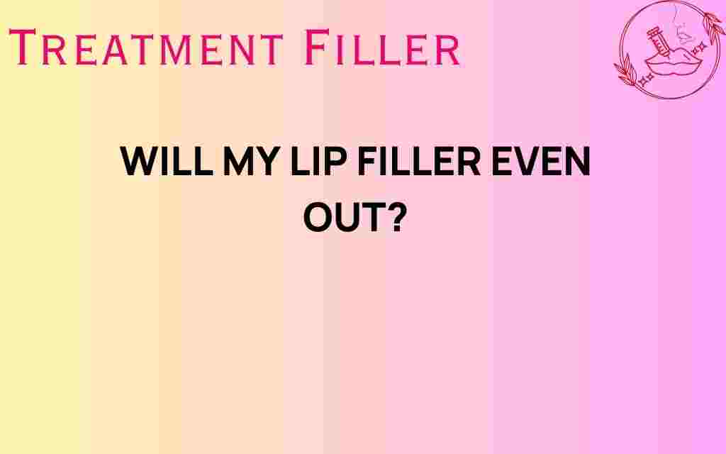 will-my-lip-filler-even-out